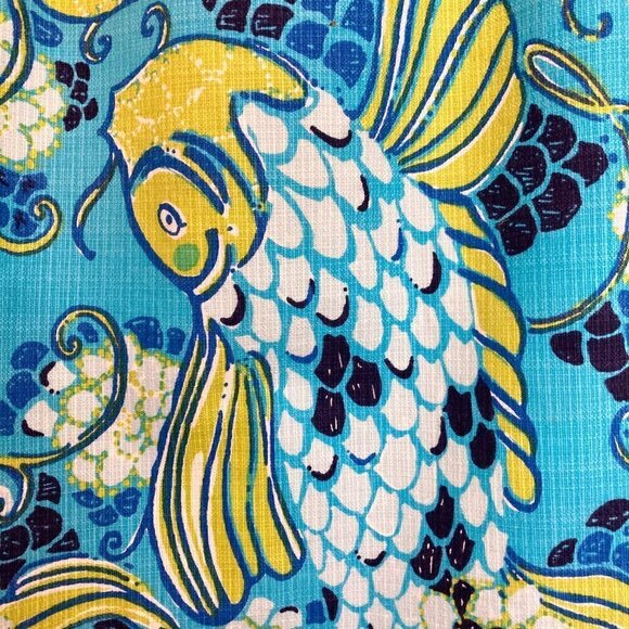 LILLY PULITZER Stephanie Koi Fish Print Sleeveless Sheath Dress - Picture 6 of 9